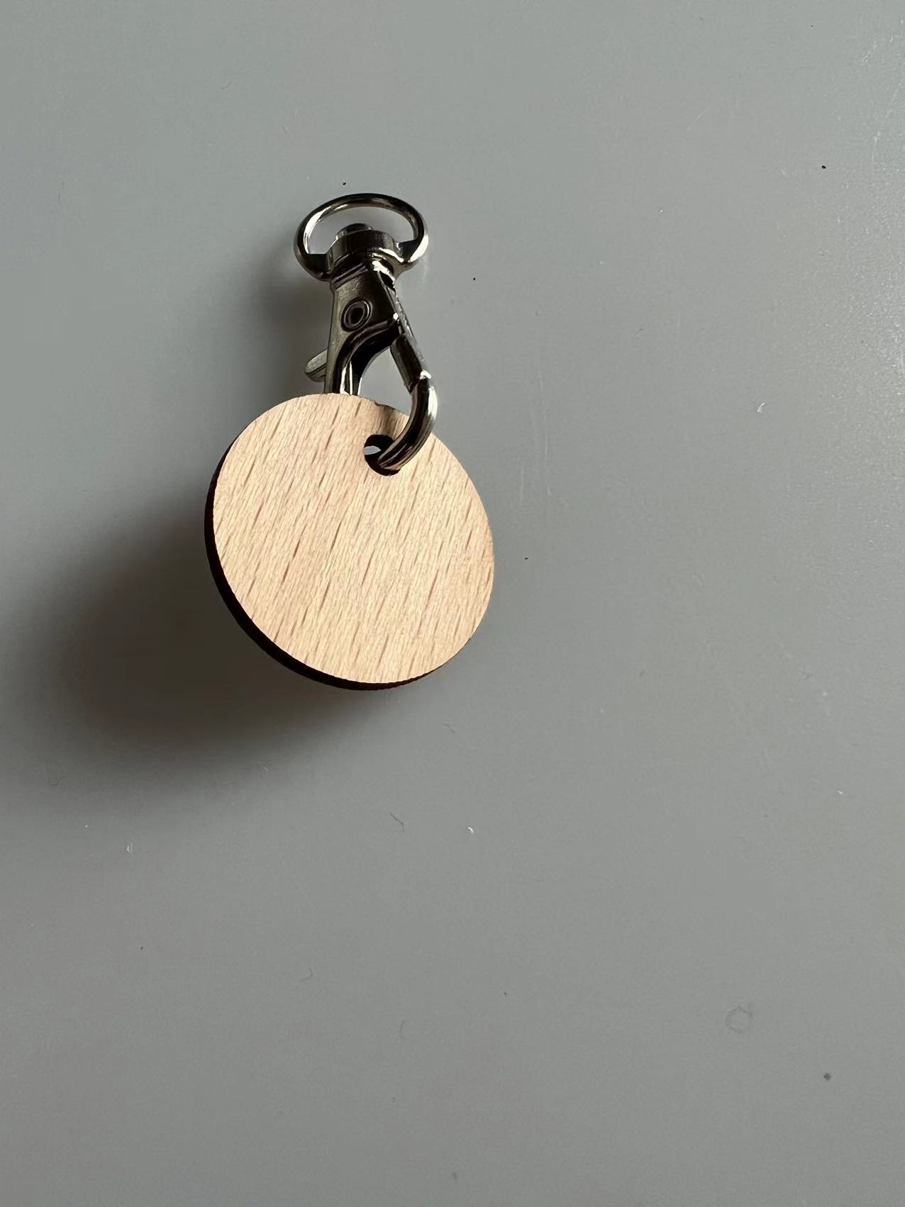 Wedding Valentine Corporate Gifts Promotional Custom Heart Wooden Keychain