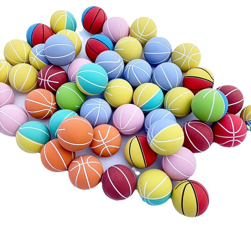 High Quality Gifts Training Mini Rubber High Elasticity Basketball Bouncy Ball
