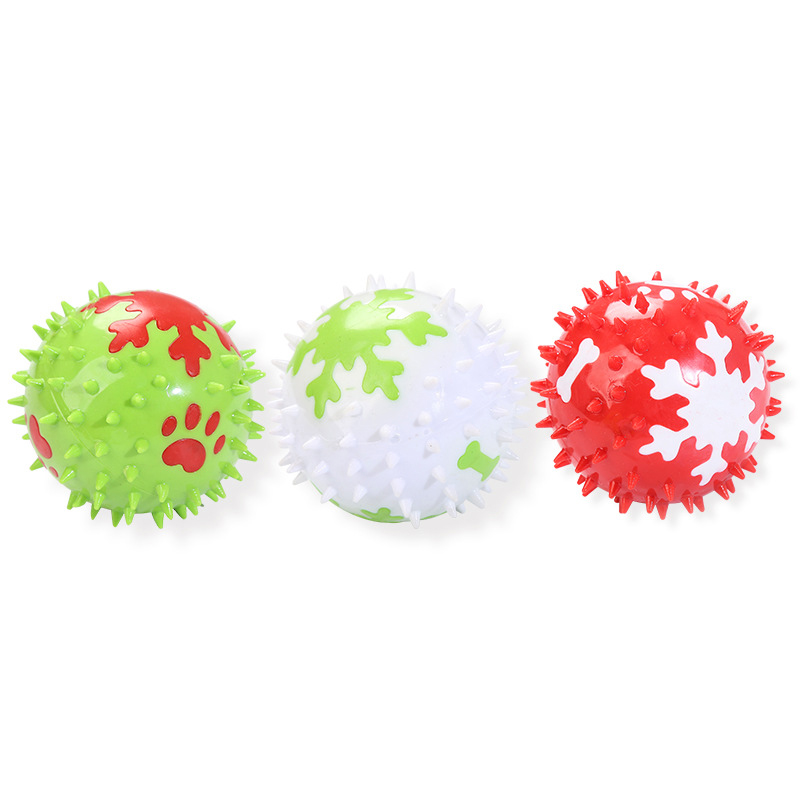 Custom Available Dog Squeaky Ball Dog Toys Private Label Rubber Ball Dog Toy