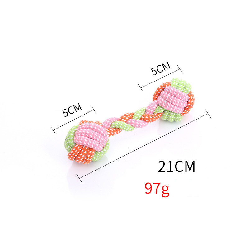 Pet Supplies Dog Cotton Rope Toys Molar Teeth Cleaning Dog Bite Rope