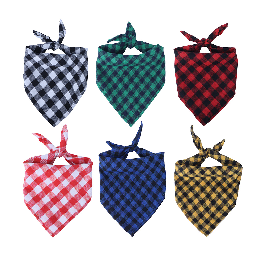 Custom Pet Dog Bandana Triangle Bib for Doggy Cats Christmas Halloween Holiday Party Decoration Pet Apparel Accessories