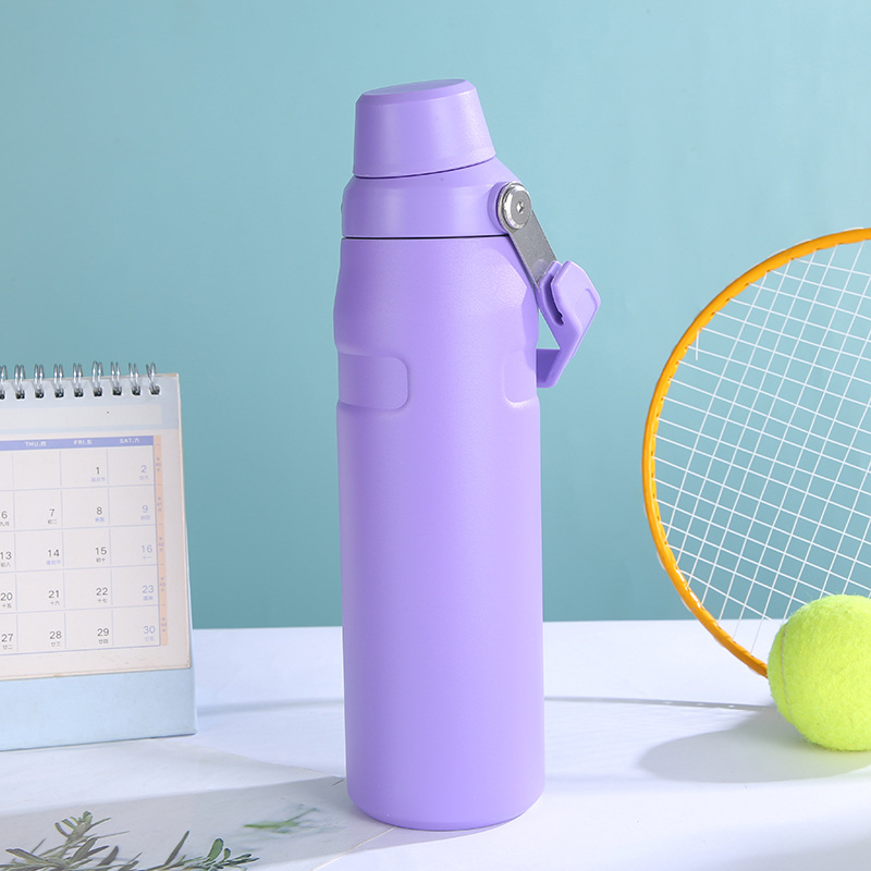 Custom New Cross-border Large Capacity 304 Stainless Steel Slanted-spout Car Portable Sports Insulated Bottle