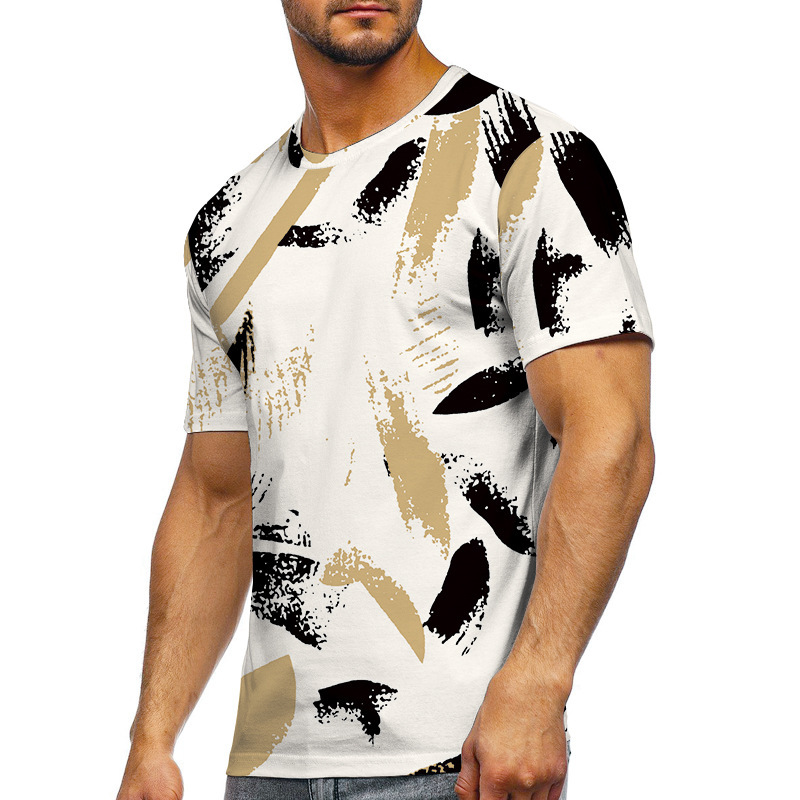 New Arrivals Summer Tie Dye T Shirts Men Shorts Casual Loungewear Streetwear Plain T-Shirt