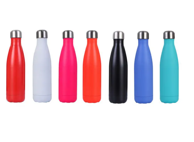 Colorful Camping Gradient Gym Promotional Gifts Custom Stainless Steel Water Bottle with Hanger