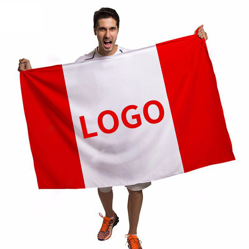 Sports Games Cheering National Flag Custom Printing Promotional Advertise Flags
