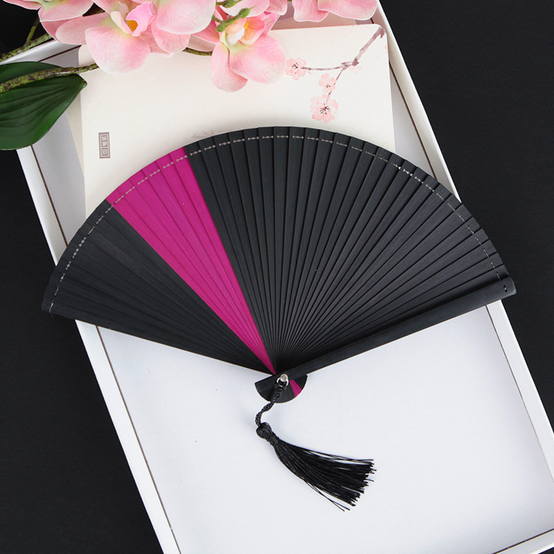 Promotional Gift Classic Chineses Fan Custom Printed Bamboo Large Hand Spanish Folding Fan