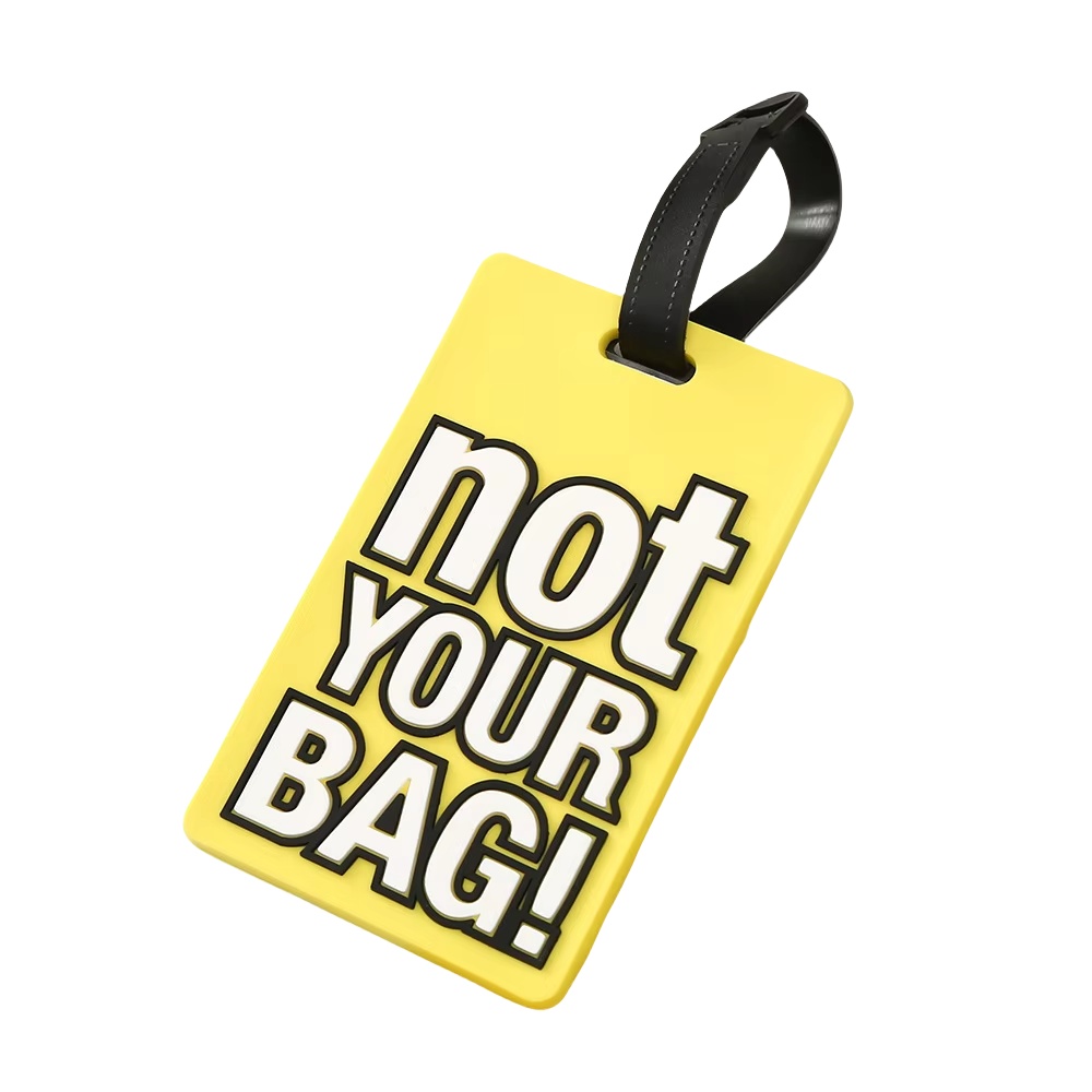 Soft PVC Custom LOGO Hotel Boarding Passport Luggage Tag Travel Label Travel Bag