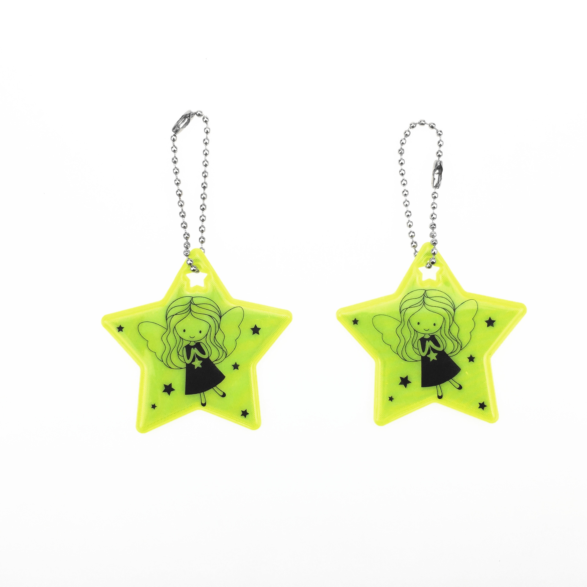 Fashion Promotional Funny PVC Custom LOGO Reflective Key Chain Charm