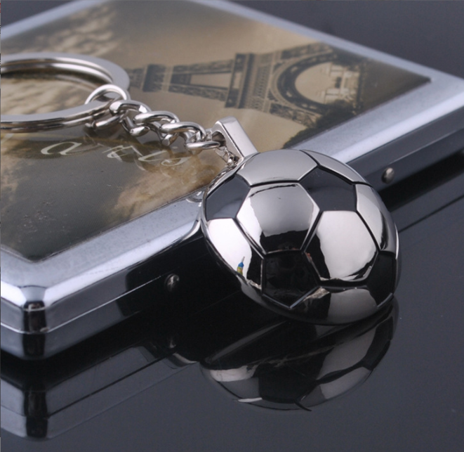 Personality Club Custom LOGO Metal Bag Decoration Gift Soccer Keychain