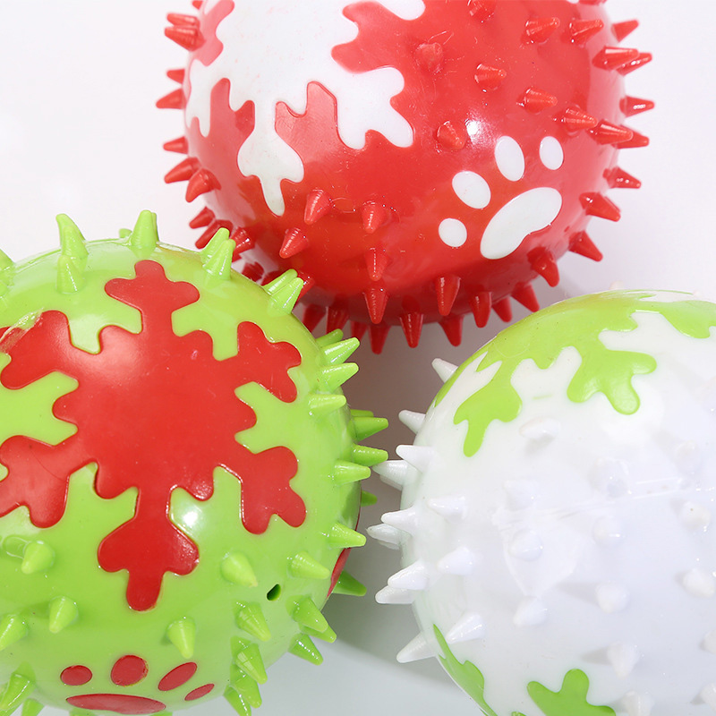 Custom Available Dog Squeaky Ball Dog Toys Private Label Rubber Ball Dog Toy