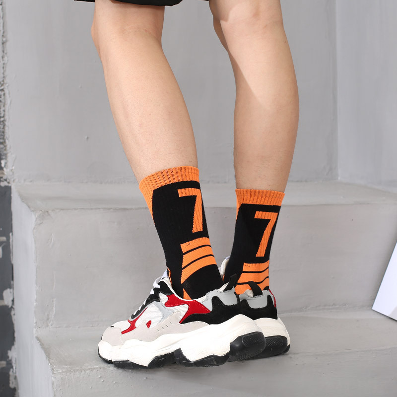 Youth Soccer Team Club Breathable Promotional Custom Printing Cotton Socks Anti-slip Crew Socks
