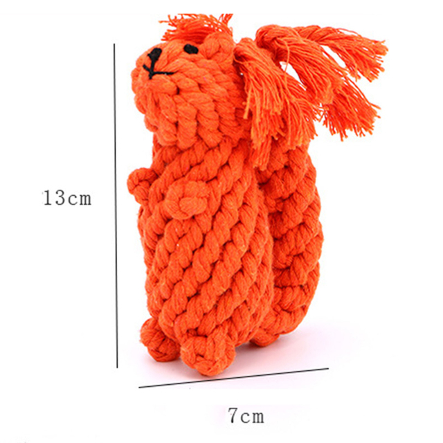 Eco Friendly Cotton Cute Dog Toys Pet Accessories Tooth Cleaning Rope Knot Animal Pet Chew Toys