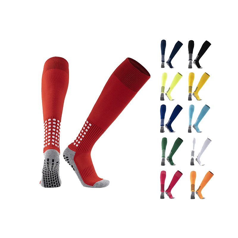 Professional Soccer Breathable Promotional Custom Cotton Running Combat Socks Anti Slip Socks