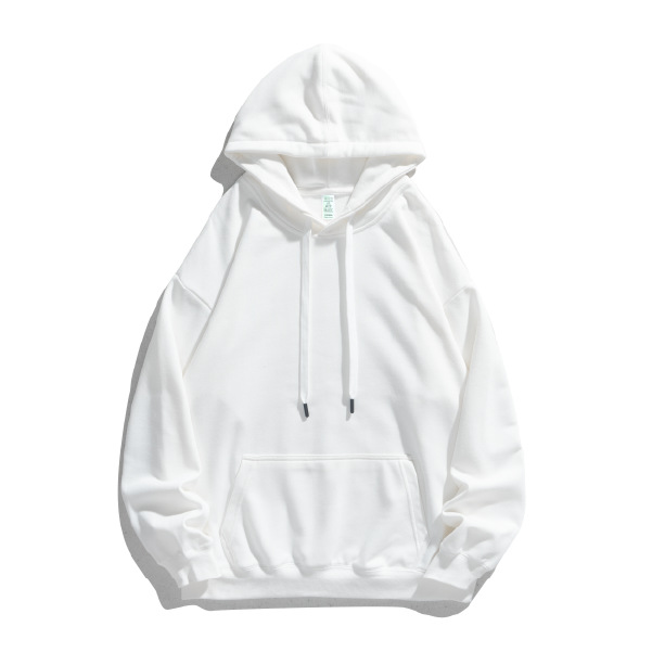 Fashion Trendy Promotional 320g Large-size CVC Drop Shoulder Style Printable logo Hoodie