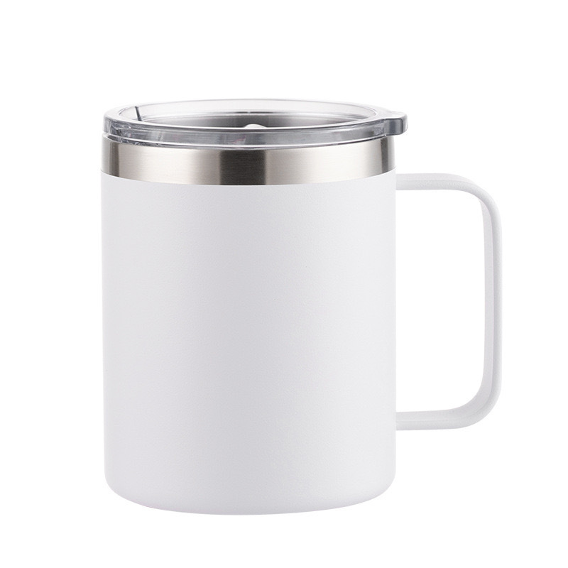 304 Stainless Steel Insulated Cup with Handle Portable Coffee Mug Double Wall Vacuum Office Mug
