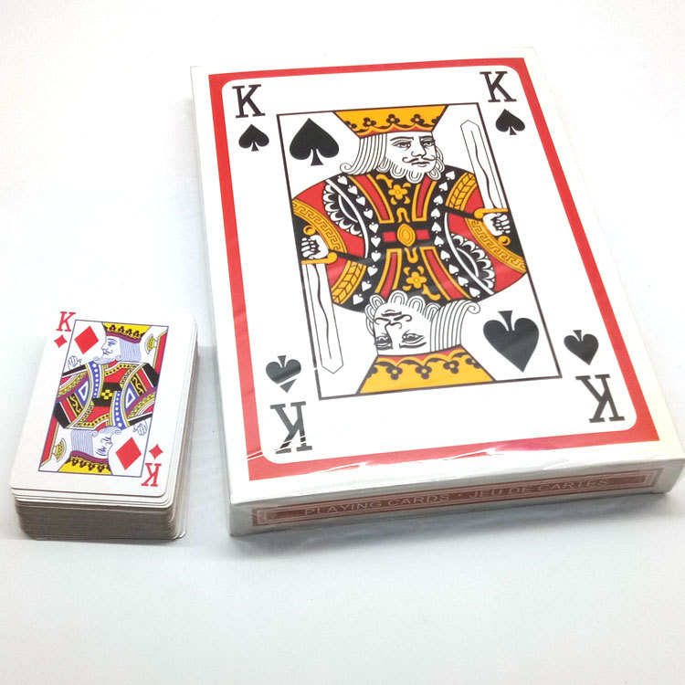 Jumbo funny party supplies custom PVC playing cards