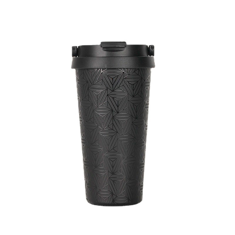 Office Promotional Custom LOGO Stainless Steel Embossed Water Bottle with Straw