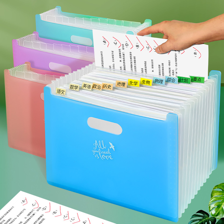 Wholesale Office Supplies Large capacity File Organizer Pouch Storage Bag for Office