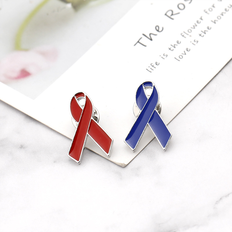 Wholesale Nonprofit Cancer Awareness Metal Ribbon Promotional Customizable Lapel Pin