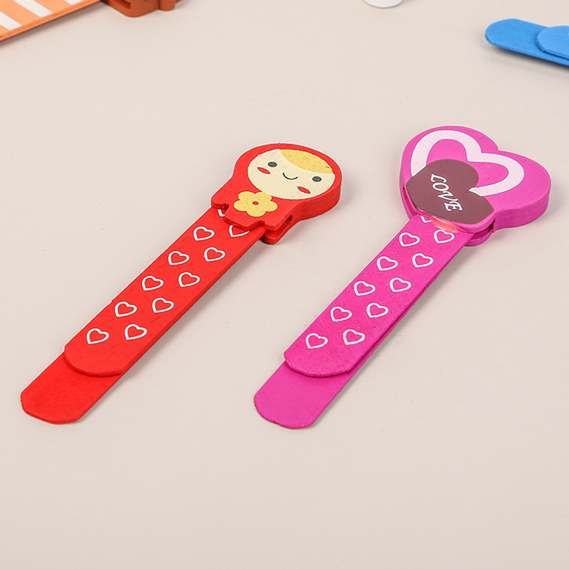 Eco Friendly Cute Cartoon Animal Student Stationery Cute Cartoon Animal Wooden Bookmark