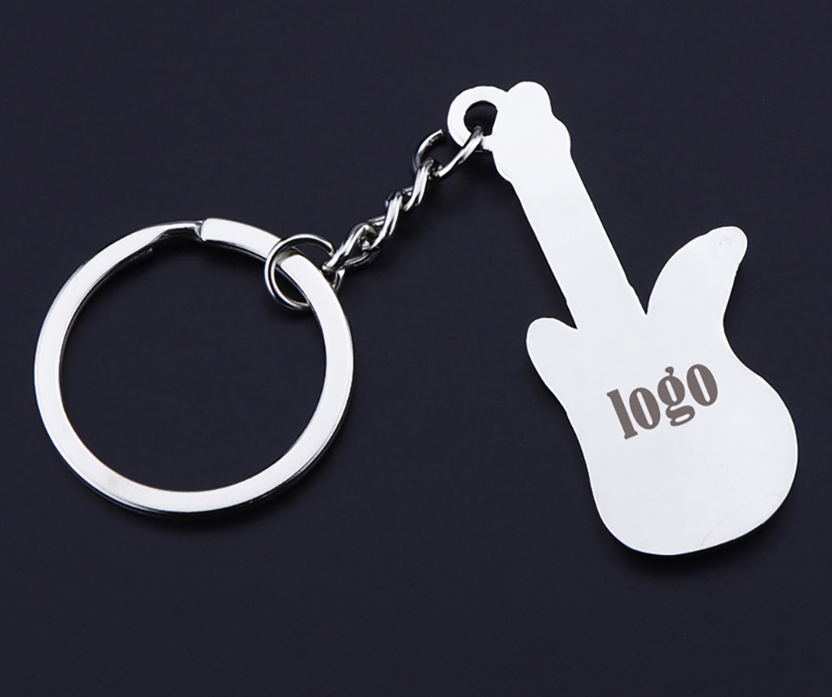 Funky Enamel Guitar Custom Metal Promotional Gift Instruments Keychain