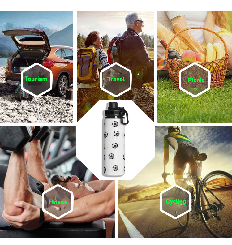 Cold Discoloration Outdoor Sports logo Promotional Aluminum Water Bottle