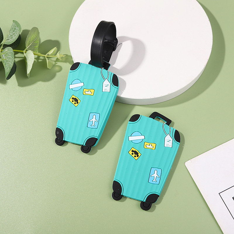 Novelty Personalized Design Decor PVC Custom LOGO Promotional Passport Luggage Tag Travel Label