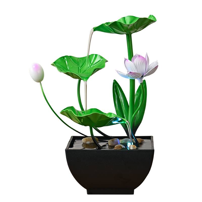Mini Indoor Decoration Natural Rocks Tabletop Water Fountain for Office Home&bedroom