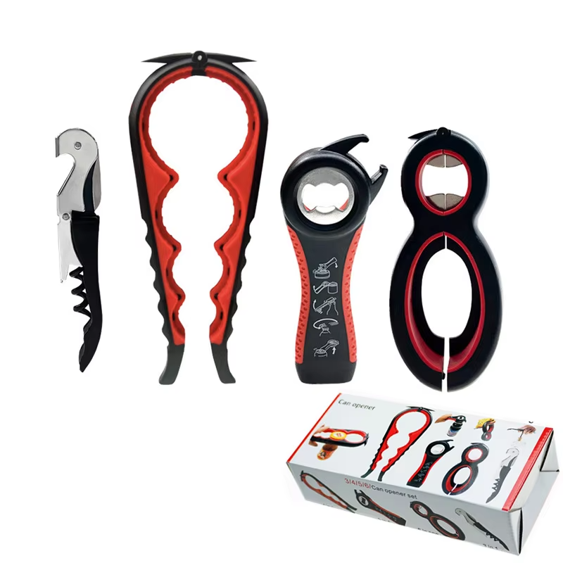 Promotional 4 in 1 Multifunction Custom Wine Can Bottle Opener Kit
