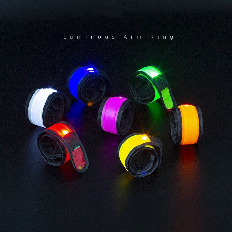 Fashion Party Custom LOGO Promotional Light up Wristbands LED Slap Bracelets