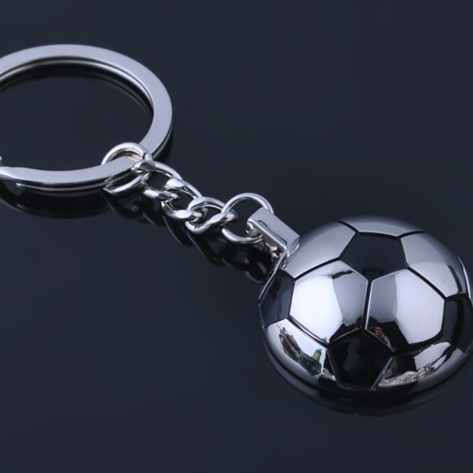 Personality Club Custom LOGO Metal Bag Decoration Gift Soccer Keychain