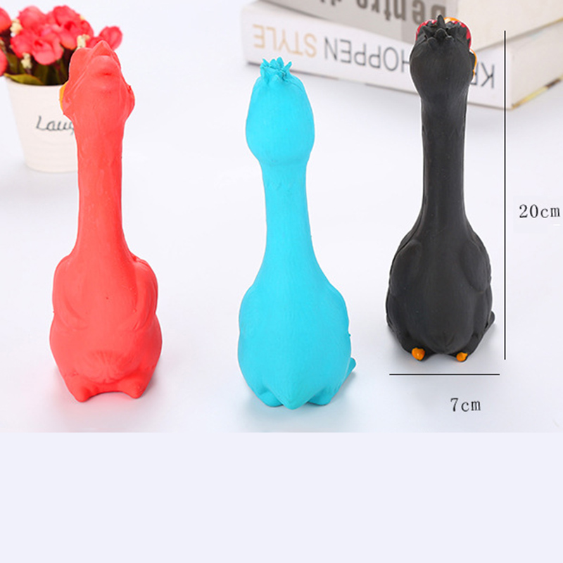 Eco Friendly TPR Pet Interactive Funny Chicken Dog Toy Chew Toy