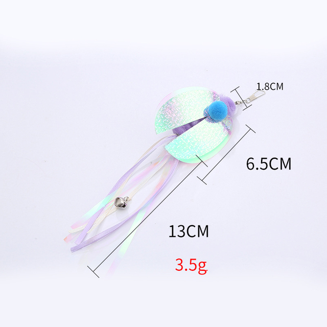 Insect Replacement for Cat Teaser Fishing Rod with Bell Interactive Cat Toy