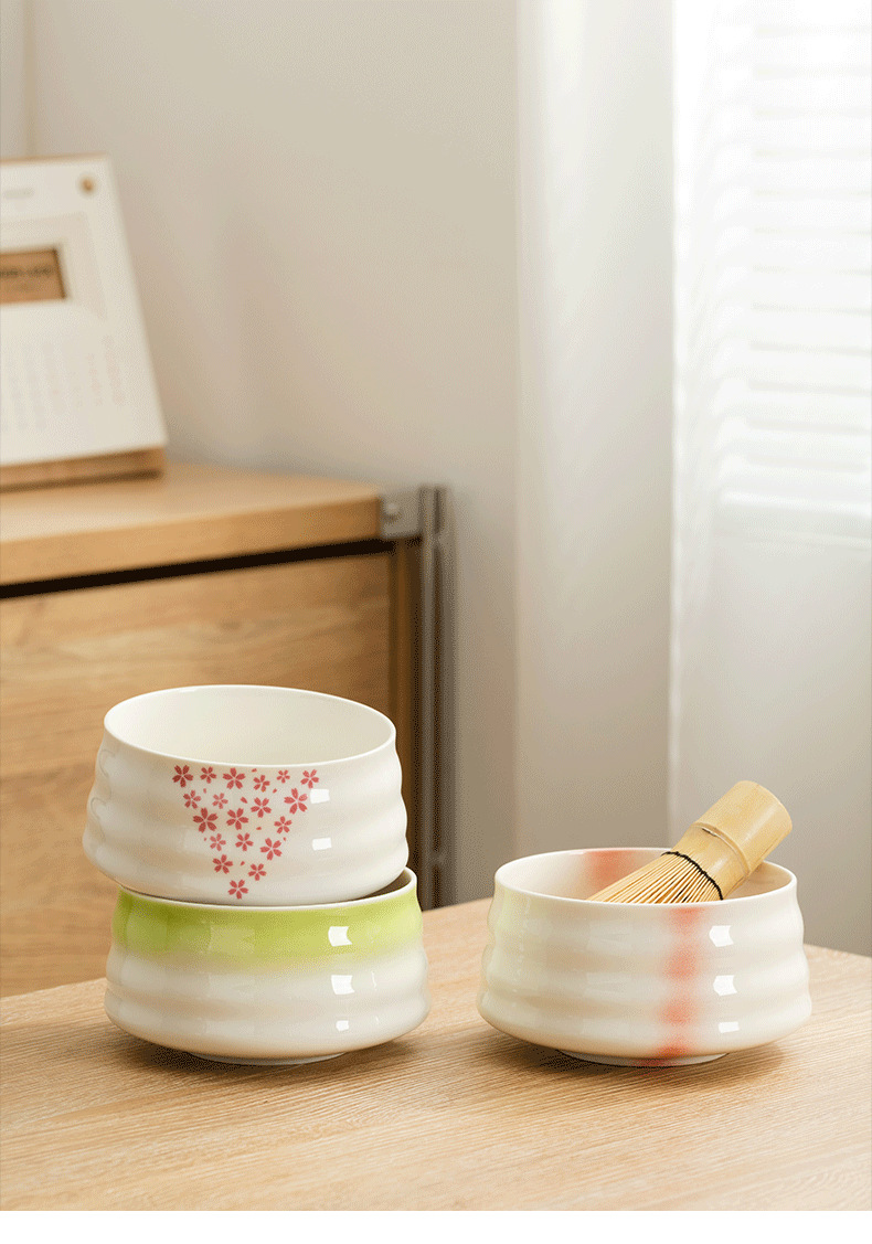 4 Pcs Set Whisk Matcha Brush Baibenli Tea Whisk Stand Tea Combination Zen Matcha Tea Set Gift Box