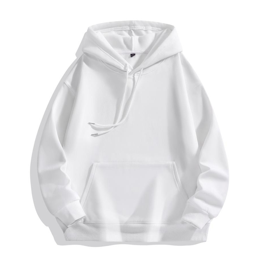 Thicken 450g Heavyweight Cotton Autumn and Winter Style Plus Fleece Drop Shoulder Loose Sweatshirt Pullover Hoodie