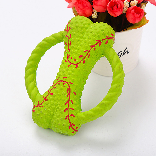 Bite-resistant Bone Shape Squeaky Latex Dog Toys Durable Dog Chew Toy