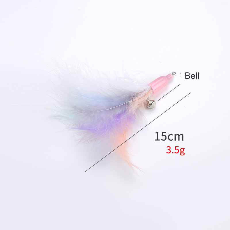 Interactive Cat Toy China Replacement Head Detachable Feather Spike in Variety of Styles Soft and Fun for Your Feline Friend