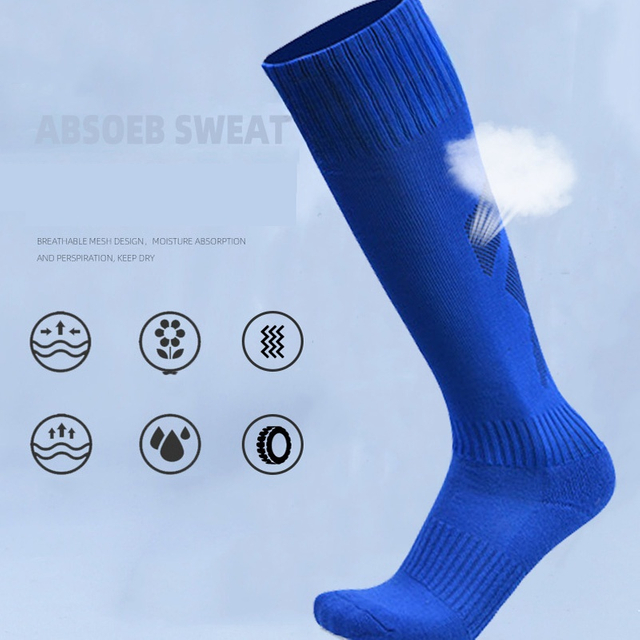 Professional Soccer Breathable Promotional Club Custom Cotton Running Combat Socks Anti Slip Socks