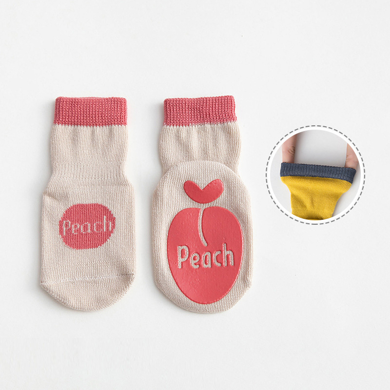 Wholesale Cute Breathable Custom Cotton Anti-Slip Socks Baby Trampoline Socks for Kids