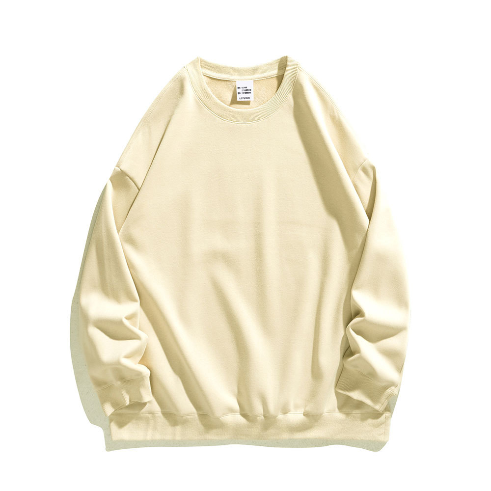 Fashion 360g Oversized Ultra-soft Silver fox Fleece Crewneck Long Sleeve Loose Fit Drop Shoulder Sweatshirt Unisex