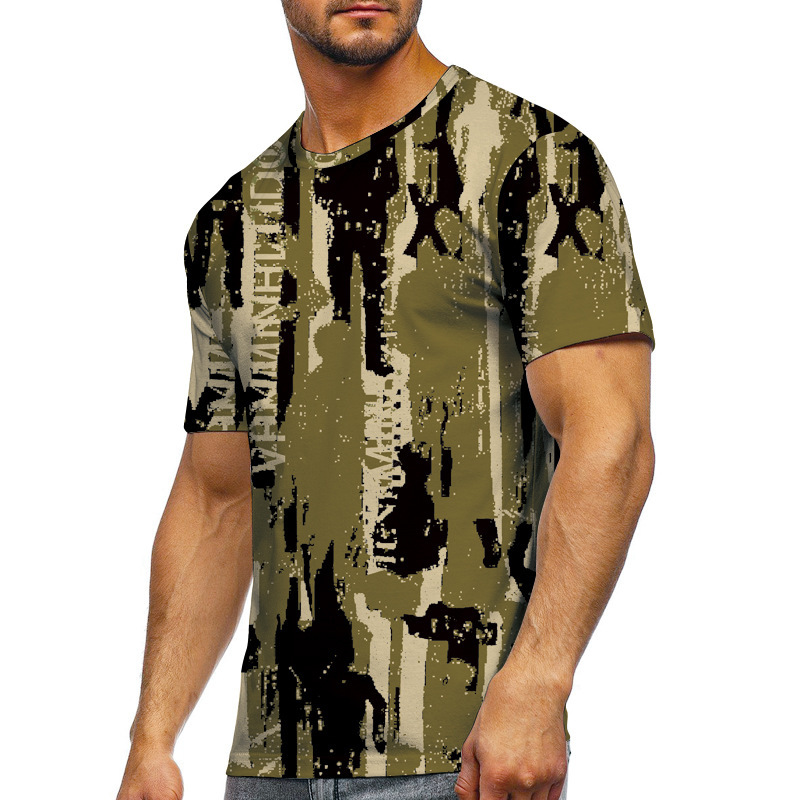 New Arrivals Summer Tie Dye T Shirts Men Shorts Casual Loungewear Streetwear Plain T-Shirt