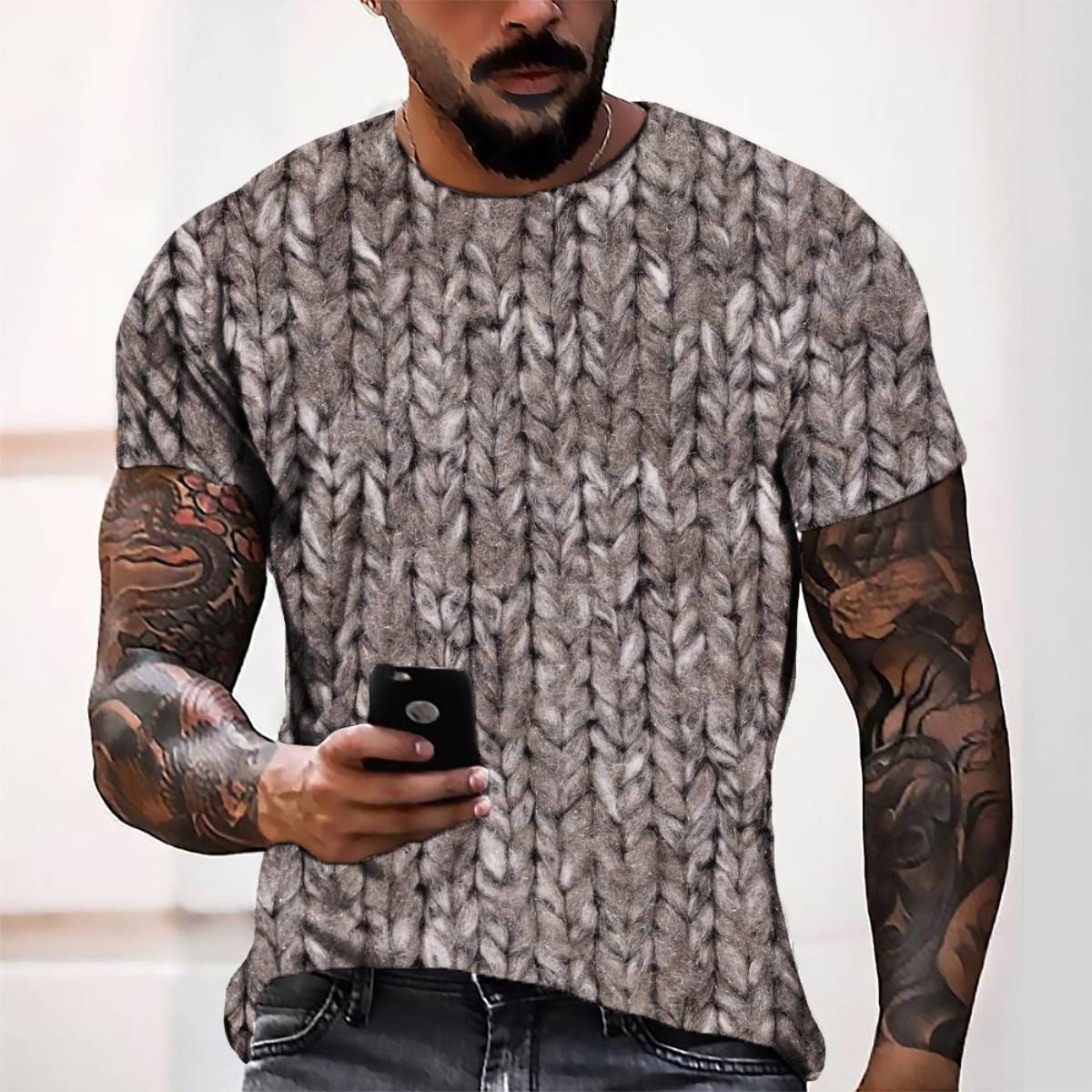  Summer Custom Logo Casual Loungewear Short Sleeve Streetwear Plain T-Shirt