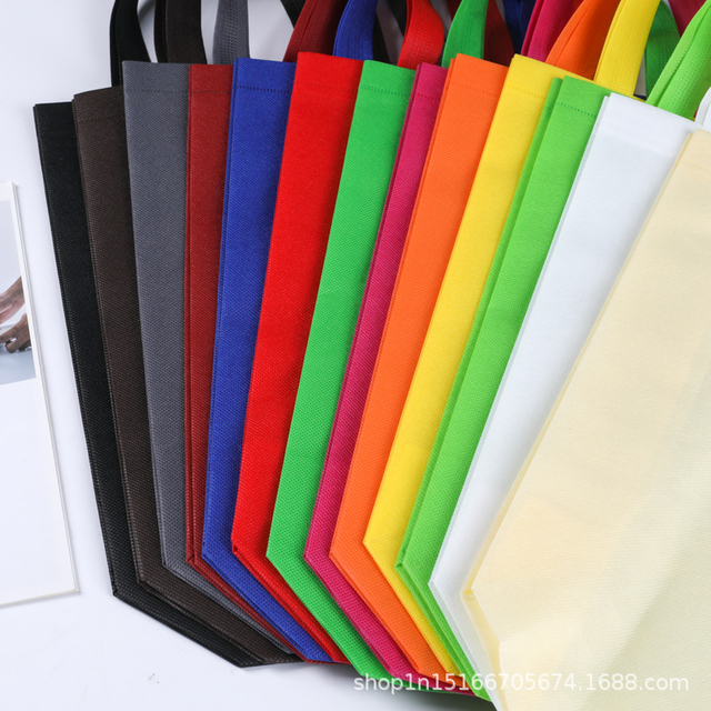 Reusable printing logo colorful Non woven shopping bag 