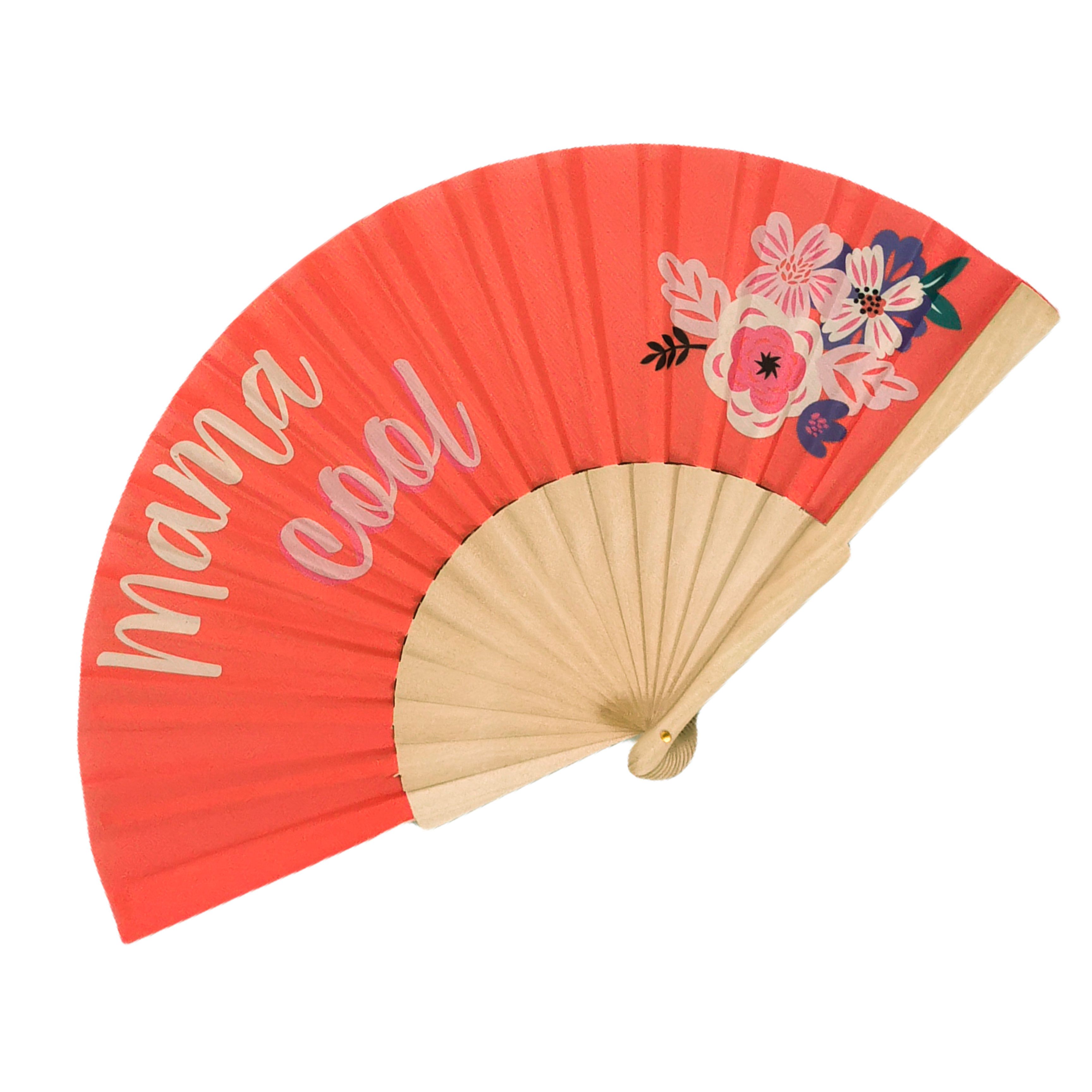 Chinese Style Promotional Merchandising Custom Print Decoration Wooden Hand Fans