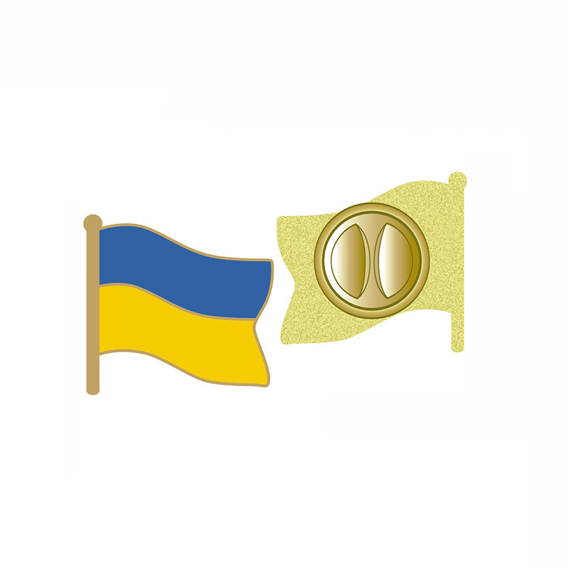 High Quality Promotional Gifts Lapel Pin Customizable National Flag Brooch Badge