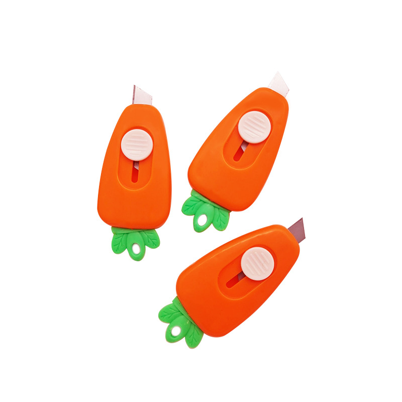 Creative Carrot Design Utility Knife Stationery Utility Knife Portable Mini Utility Knife