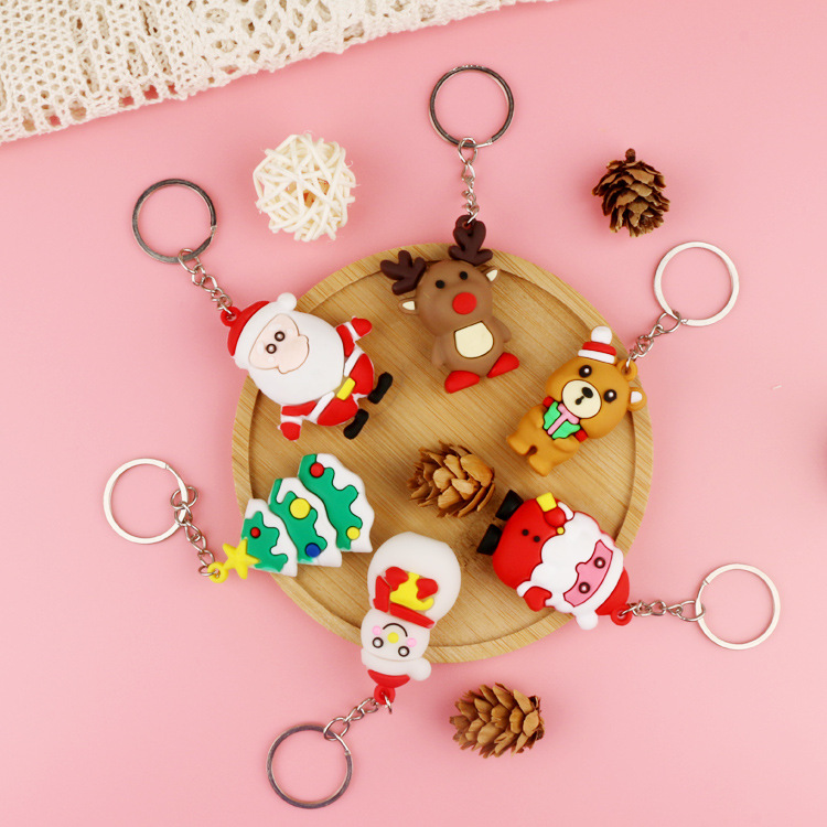 Luxury Business Promotional Trendy Custom Soft PVC Rubber Keychain for Gifts