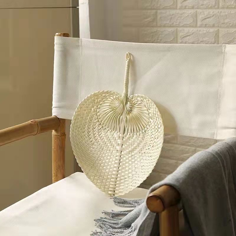Handmade palm leaf handheld fan other party wedding decorations gifts natural bamboo fans