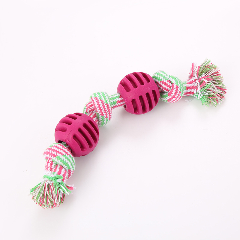 Pet Toy Source Manufacturer Dog Chewing Rope Molar Teeth Resistant Rope Knot Ball Toy