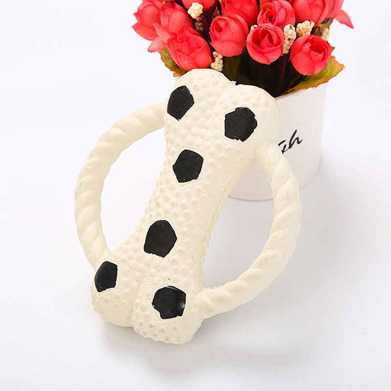 Bite-resistant Bone Shape Squeaky Latex Dog Toys Durable Dog Chew Toy